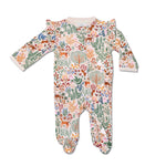 BOHO WOODLAND FOOTED SLEEPER-0-3 MOS