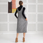 GORGE LINEN DRESS-HEAVY SMALL GINGHAM
