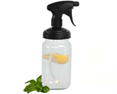 MASON JAR SPRAYER LID–BLACK