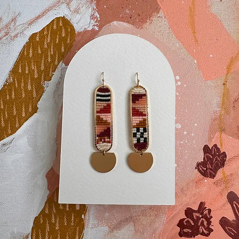 MARRAKESH EARRINGS-RUST