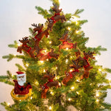 SANTA SLEIGH GARLAND
