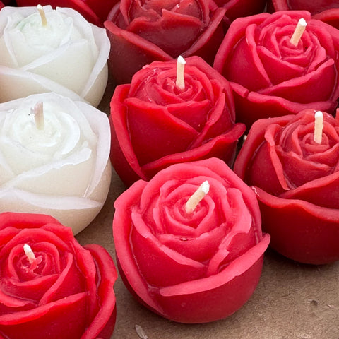 ROSE BEESWAX CANDLE-SMALL