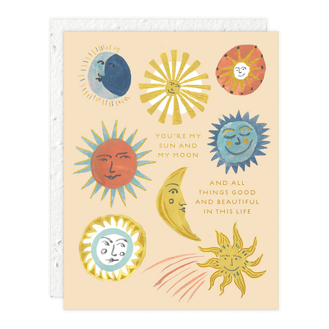 SUN MOON LOVE CARD