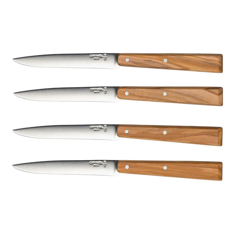 OPINEL Steak Knives-Set of 4 OLIVE WOOD
