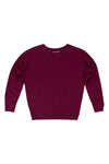 BONFIRE RAGLAN SWEATSHIRT BURGANDY