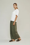DISCO PANT - OLIVE TWILL