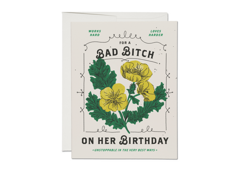 BAD BITCH BIRTHDAY CARD
