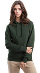 ORGANIC COTTON HOODY-FOREST GREEN