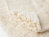 ORGANIC SHAG BATH MAT-UNDYED