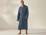 COYUCHI ORGANIC WAFFLE ROBE-NEPTUNE