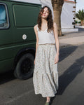 SORRENTO CAMI LINEN TOP-CREAM