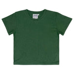 CROPPED LOREL TEE HUNTER GREEN