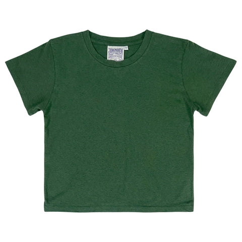 CROPPED LOREL TEE HUNTER GREEN