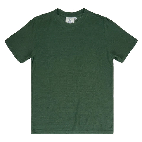 100% HEMP TEE-MANA 7 HUNTER GREEN