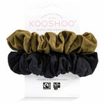 SCRUNCHIES-BLACK OLIVE