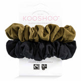 SCRUNCHIES-BLACK OLIVE