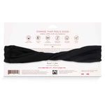 ORGANIC TWIST HEADBAND-RAVEN BLACK