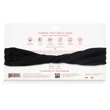 ORGANIC TWIST HEADBAND-RAVEN BLACK
