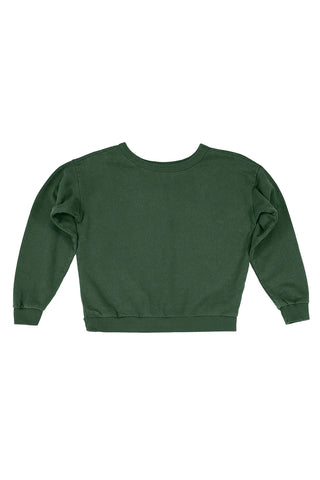 LAGUNA CROPPED SWEATSHIRT-HUNTER GREEN