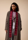 MERINO WOOL SKINNY SCARF BERRY