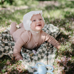 ORGANIC COTTON MUSLIN SWADDLE-OLIVE CHECK