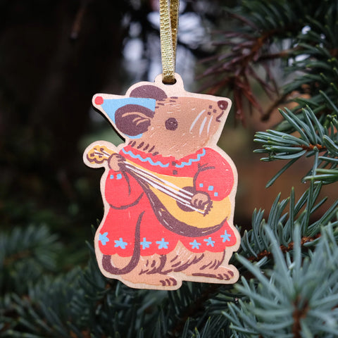 PHOEBE WAHL MOUSE ORNAMENT