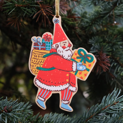 PHOEBE WAHL SANTA ORNAMENT