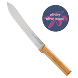 OPINEL 8" Serrated Olivewood Bread Knife