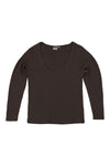 PASEO LONGSLEEVE TEE-COFFEE BEAN