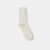 ORGANIC COTTON RIBBED SOCKS-NATURAL