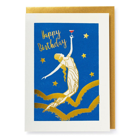 RED WINE GODDESS CARD