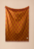 RECYCLED WOOL BLANKET MUSTARD & ORANGE
