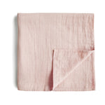 ORGANIC COTTON MUSLIN SWADDLE-ROSE