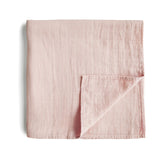 ORGANIC COTTON MUSLIN SWADDLE-ROSE