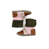 NOOKS ROSEHIP FELTED WOOL BOOTIES