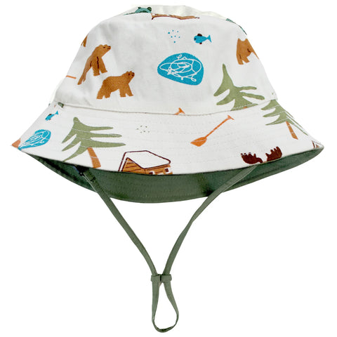REVERSIBLE ORGANIC COTTON BUCKET HAT-CANADA