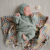 ORGANIC COTTON MUSLIN SWADDLE-RETRO CHECK
