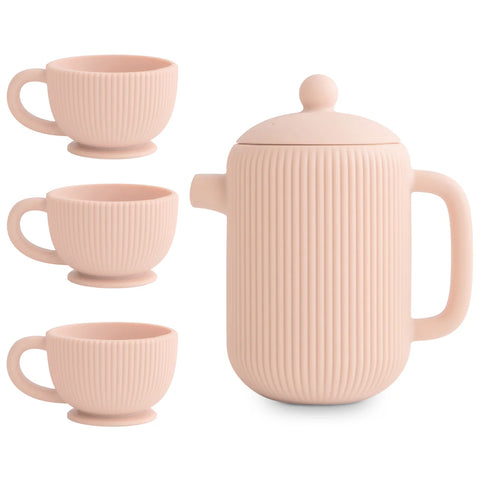SILICONE TEA PLAY SET-BLUSH