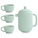 SILICONE TEA PLAY SET-CAMBRIDGE BLUE