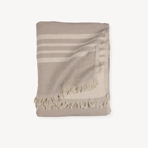 WEST COAST LINEN THROW-SANDSTONE