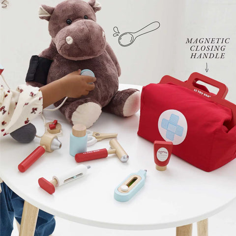 Wooden medical kit outlet