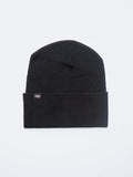 ORGANIC COTTON BEANIE-BLACK