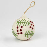 EMBROIDERED BALL ORNAMENT