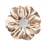 ORGANIC SILK SCRUNCHIE-CHAMPAGNE