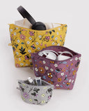 BAGGU GO POUCH SET-WILDWOOD MIX