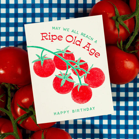 RIPE OLD AGE CARD