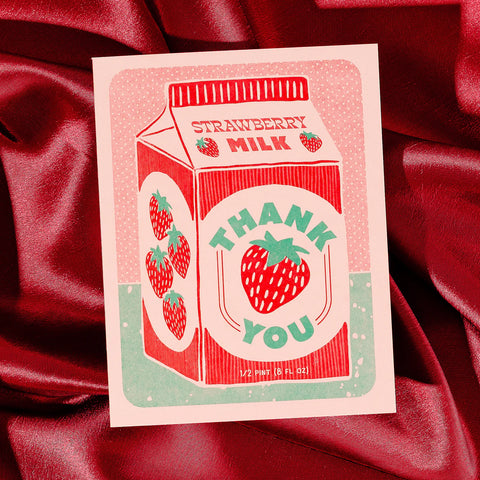 STRAWBERRY MILK CARD