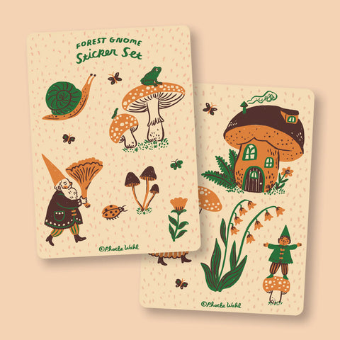 FOREST GNOME STICKER SET
