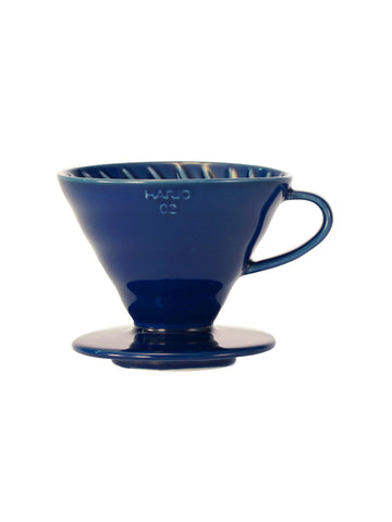 HARIO V60-02 CERAMIC DRIPPER-INDIGO BLUE