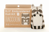 DIY EMBROIDERED DOLL KIT/RACCOON